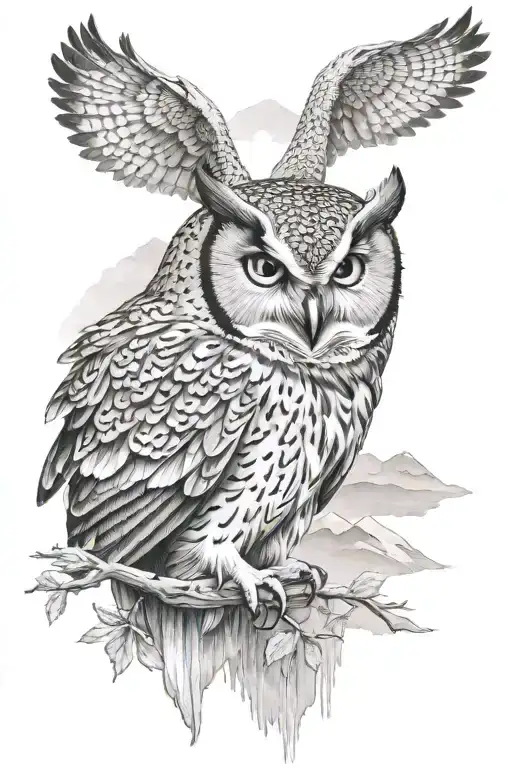 Owl Surrounded My Mountain