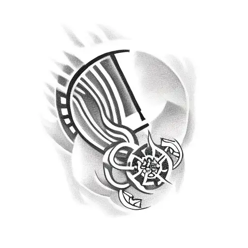 Design A Tattoo That Showcases A Pharmacy Symbol Integrated With Video Game Elements