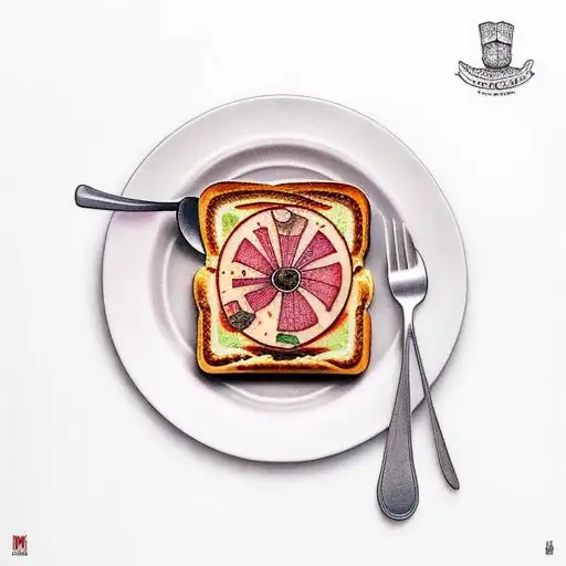 York Ham Toast And A Coffee