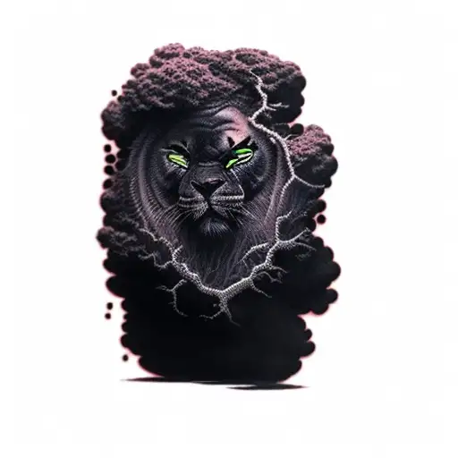 A Black Rock On A Black Background