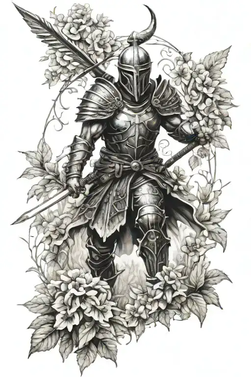 Warrior In A Garden