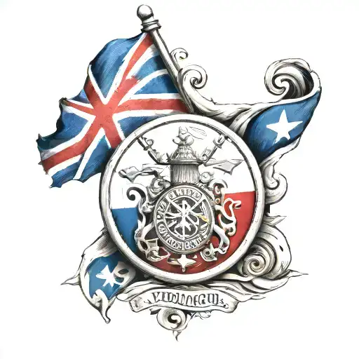 Scottish Flag And Turkish Flag Wrapped