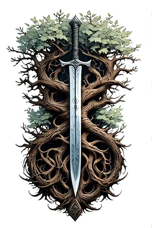 Tree Of Life Sword Wrapped