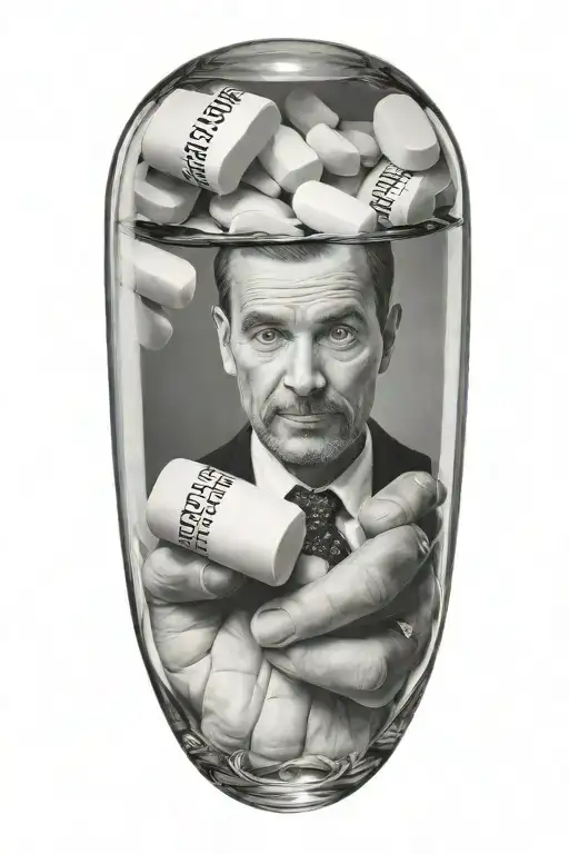 A Doctor Holding Anti Depressive Pills