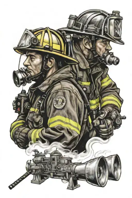 Father And Son Firefighter