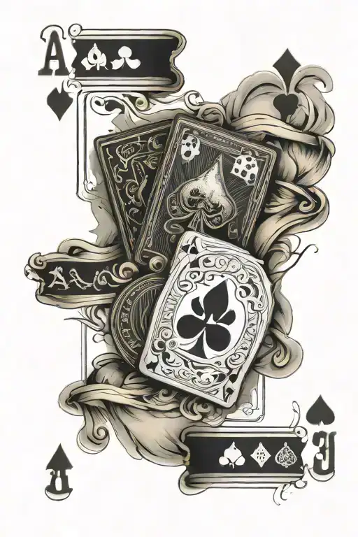 Cards 3 Aces Poker Card