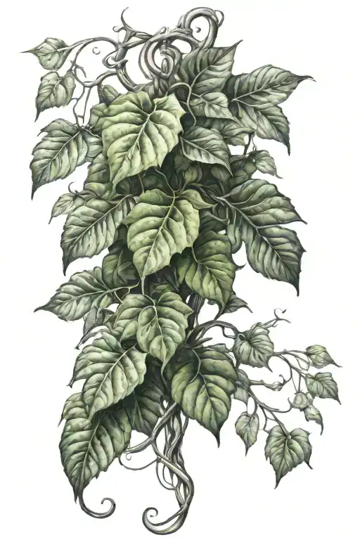 Climbing Plant Vines Wrapped