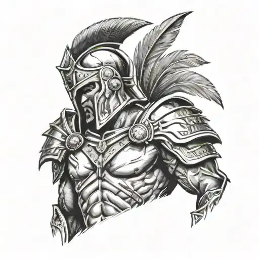 Spartan Warrior With