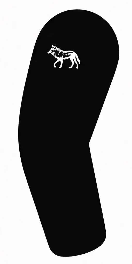 Wolf And Mountains And Trees