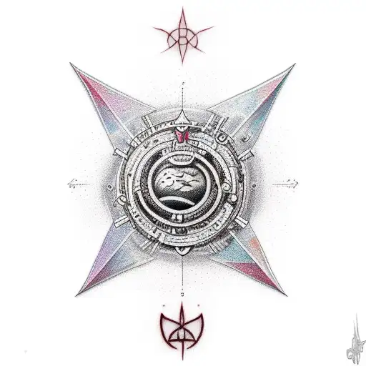 Make A Tattoo Model With The Symbol Of Dopamine And Serotonin