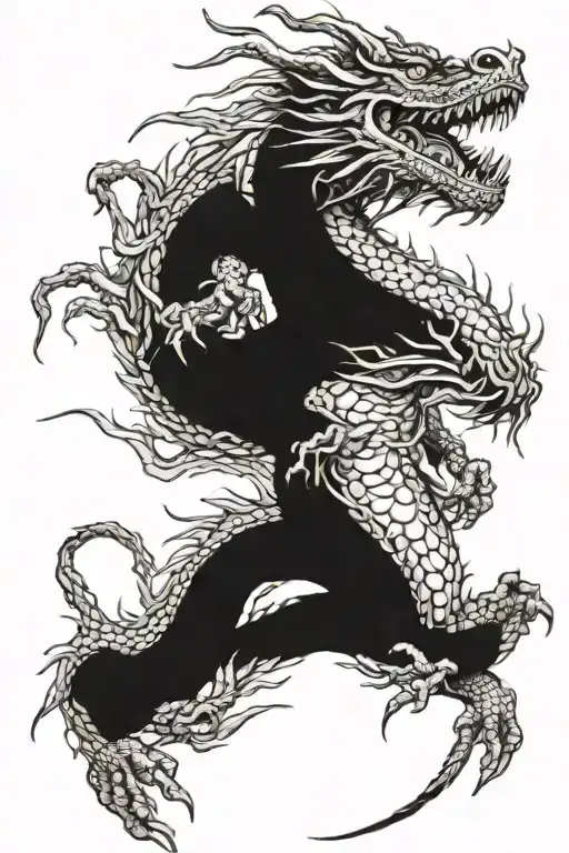 Realistic Chinese Dragon Emerging