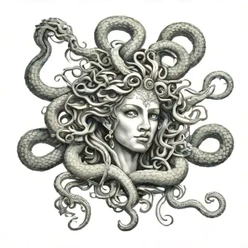 Medusa And Snakes Myth