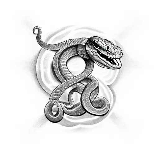 Snake Around Eight Point Star