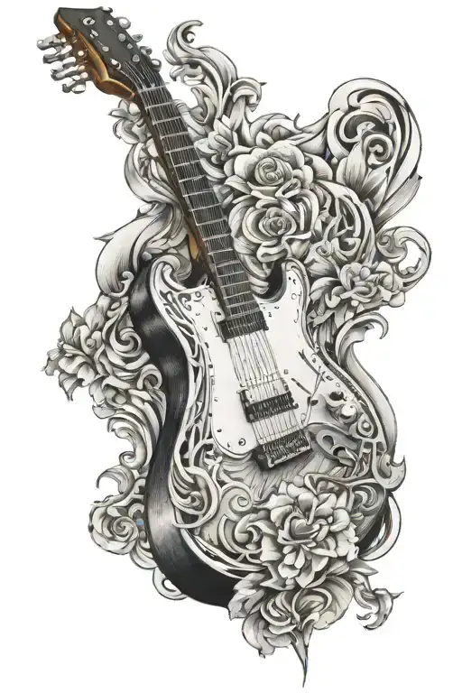Guitar With Good Looking On It