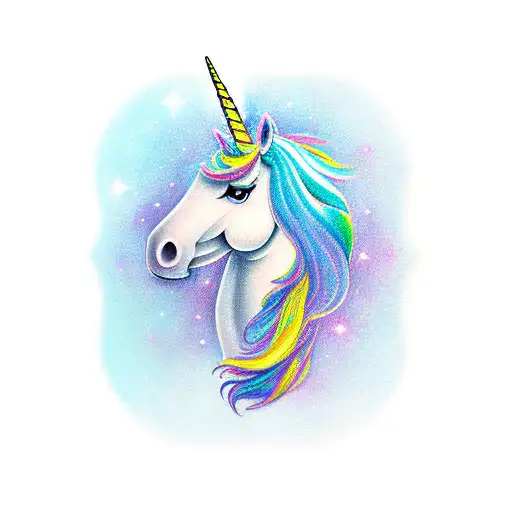 Unicorn With Galaxy