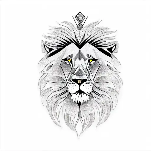 Lion In A Diamond