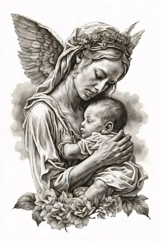 Heavenly Mother And Child