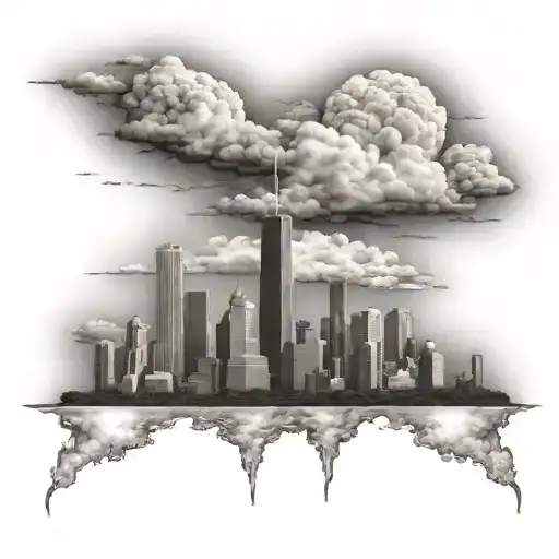 Clouds With The Chicago Skyline