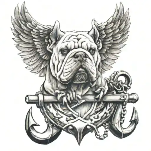 Bulldog Eagle Anchor World