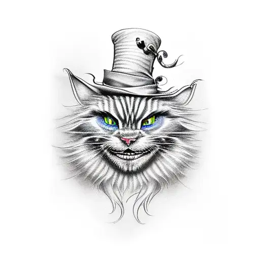 Mad Hatter With Cheshire Cat