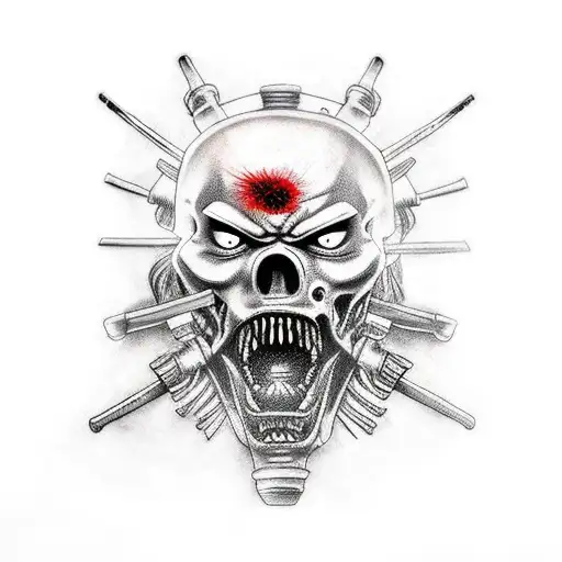 Japanese Samurai Half Zombie