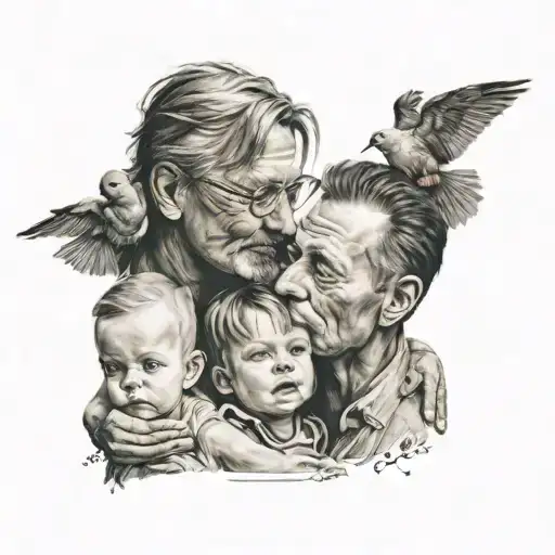 Father And Children