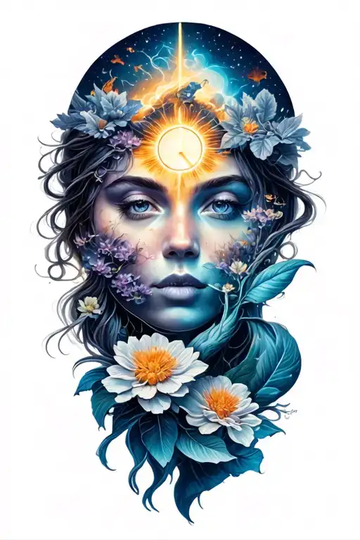 Peace And Lightining Storm And Time And Nature