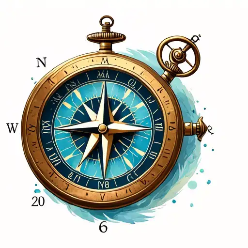 Compass Timepiece Love