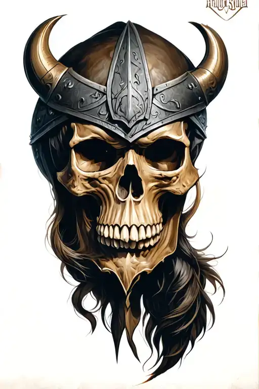 Viking And Skull