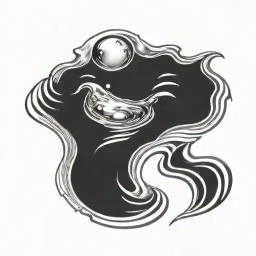 Drop Of Water Into A Pond