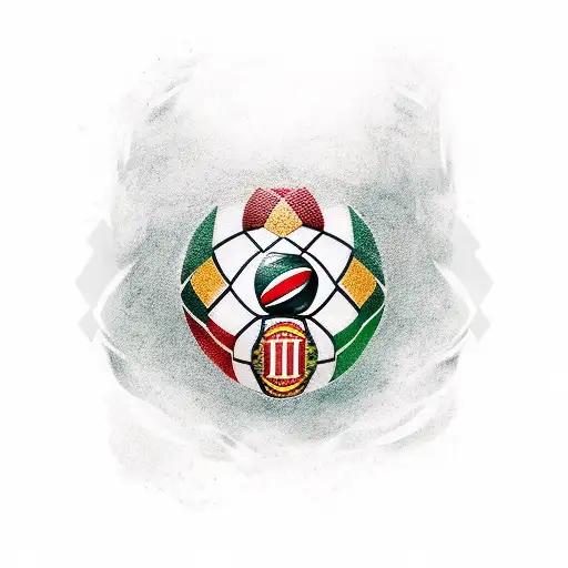 Fluminense Logo With A Realistic Football Player