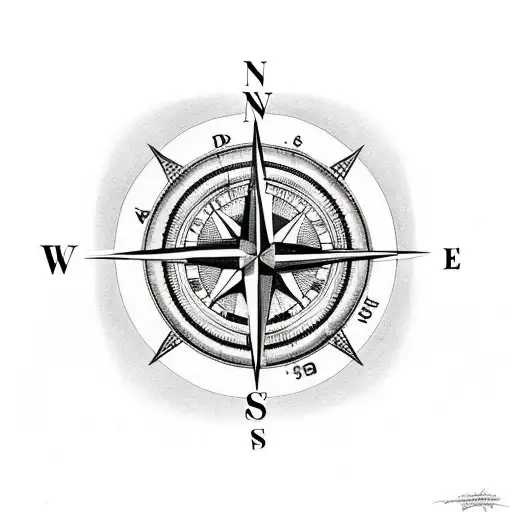 Compass Surrounded By Ross