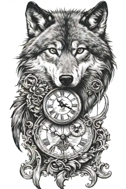 Wolf And Clock