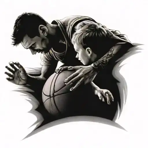 Father And Son Basketball