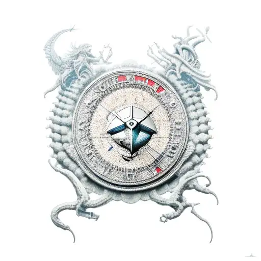 An English Rock Album Cover Featuring A Futuristic Marine