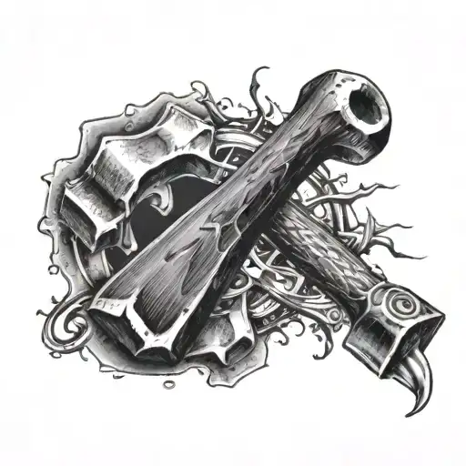 Hammer Ordinary In Background Number 79 Very Simple