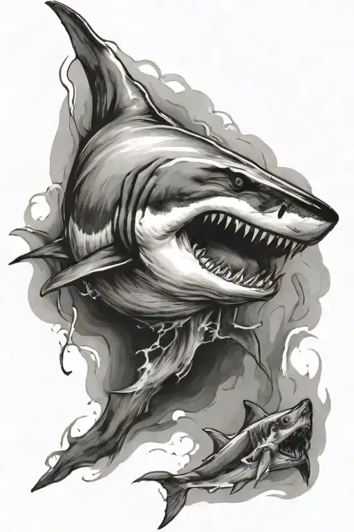 Half Sleeve Great White