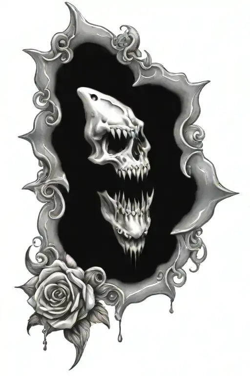 Sharks And Skulls Roses 50S