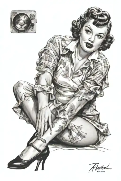 50S Girl Pinup