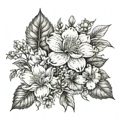 Birth Flower March November Birth Flower Bouquet