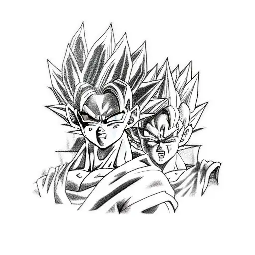 Goku And Vegeta Clash Of Titans Supersayians
