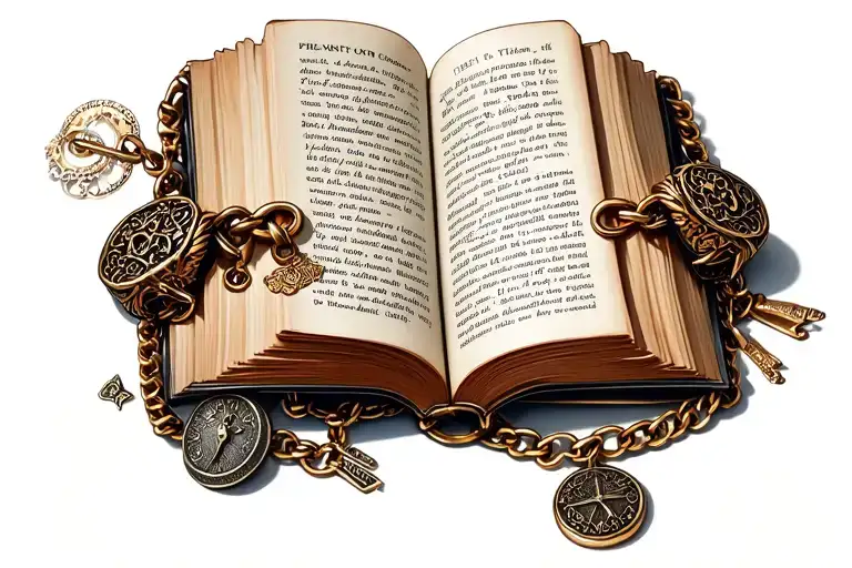 Open Book Charm Bracelet