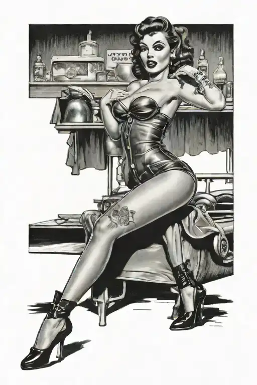 50S Pinup Standing