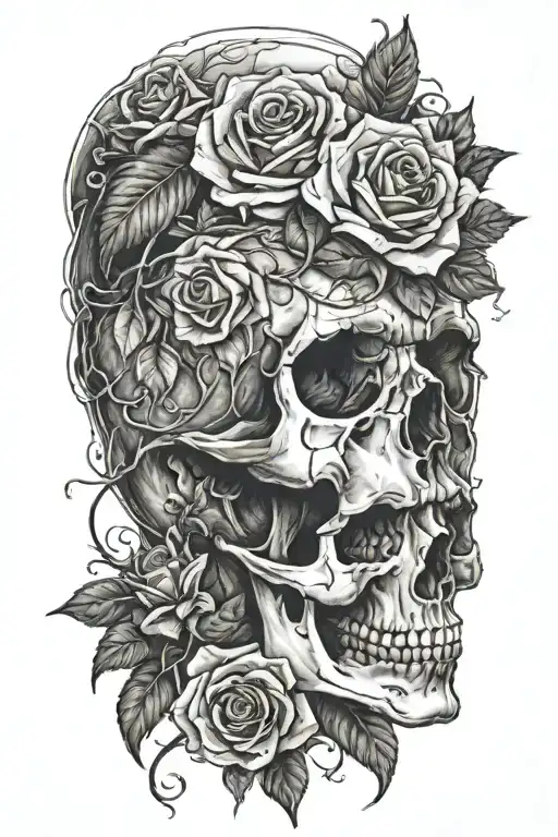 Skull And Roses