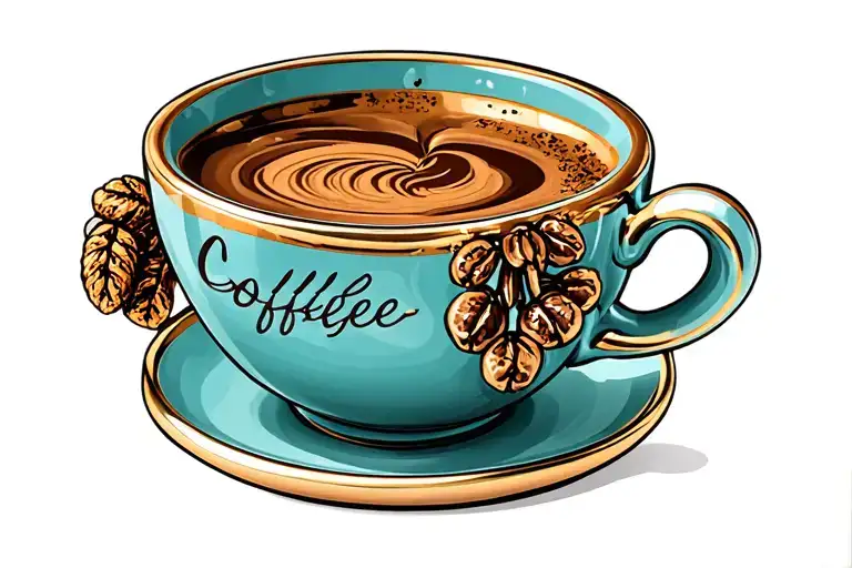 Cup Of Coffee Charm Bracelet