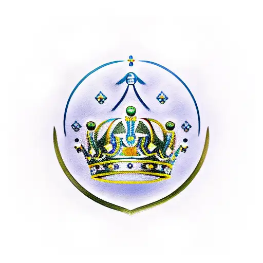 Crown With The Letters Bcg Engraved On The Front