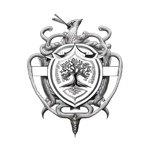 Tree Rod Of Asclepius Murphy Family Crest