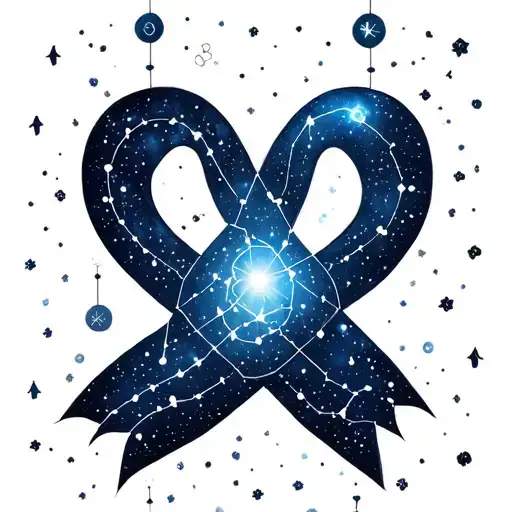 Cancer Constellation And Serotonin Symbol