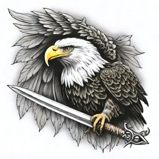 Eagle With Sword