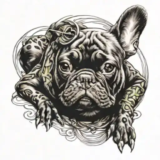 French Bulldog Frog Greek Mix